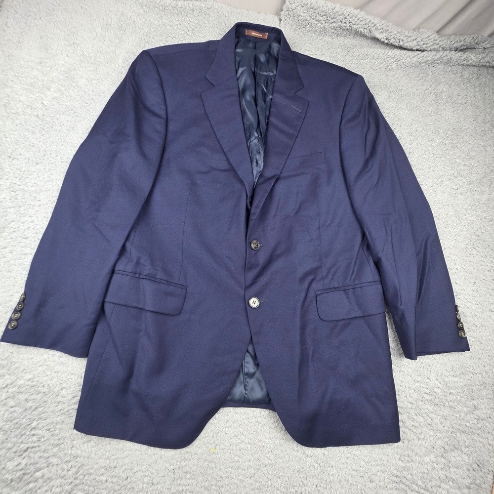 Peter Millar Sport Coat Mens 42R Navy Blue Virgin Wool Two Button Blazer Canada